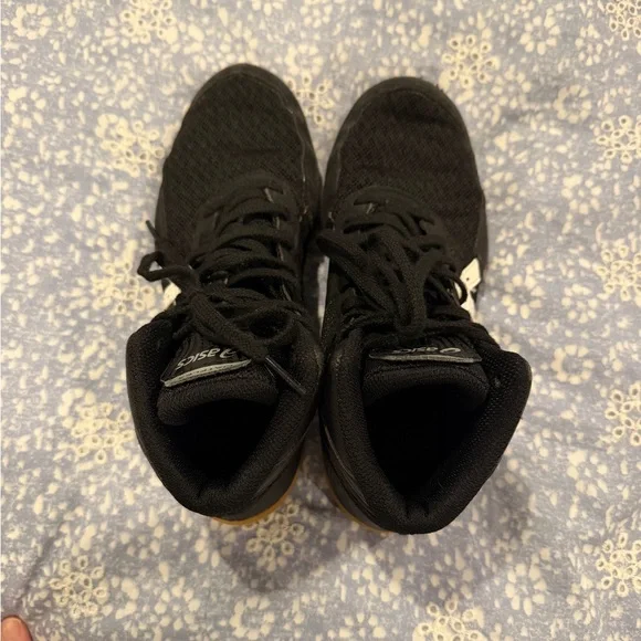 ASICS Kids Black and White Wrestling Shoes - Picture 5 of 6